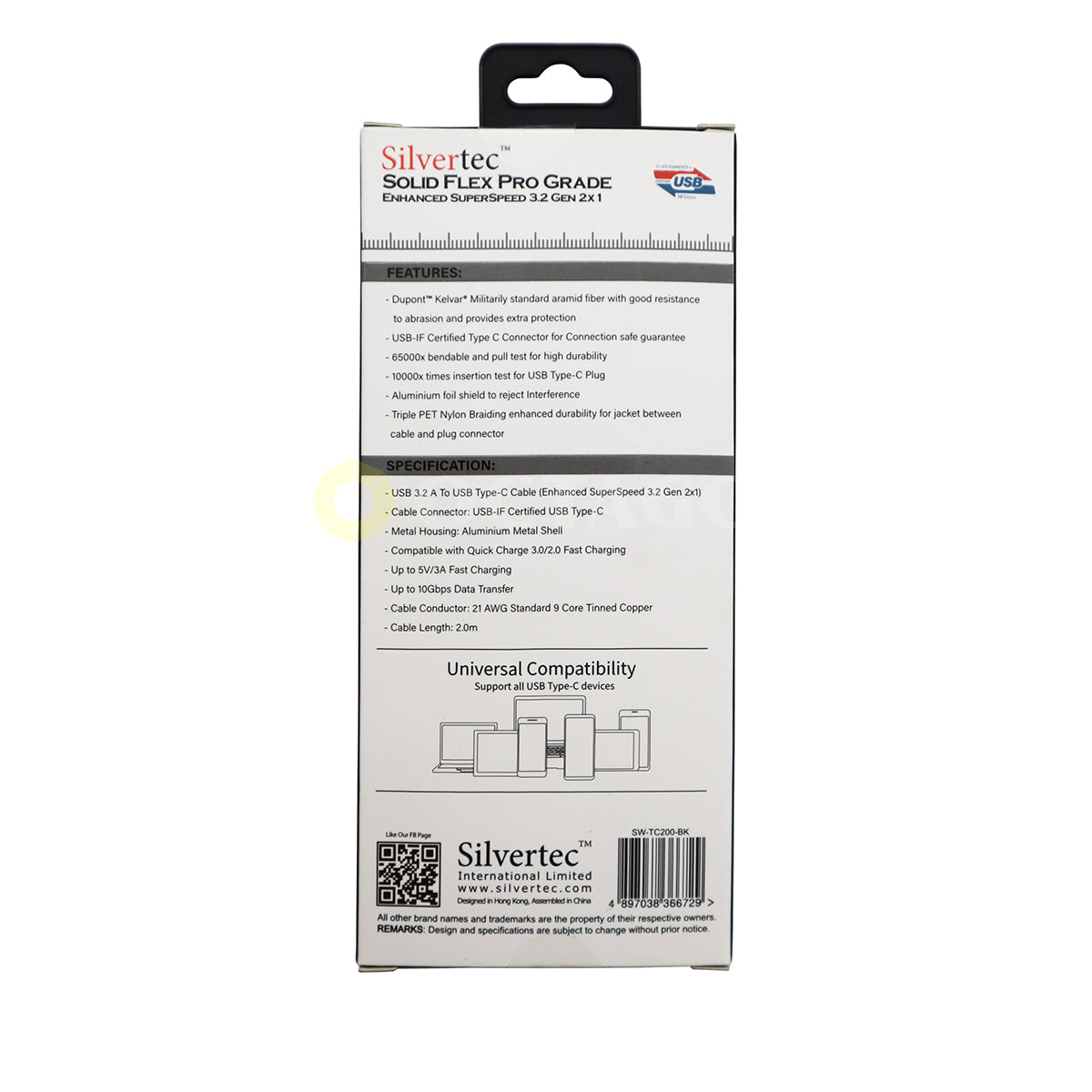 SILVERTEC SW-TC200- USB3.1