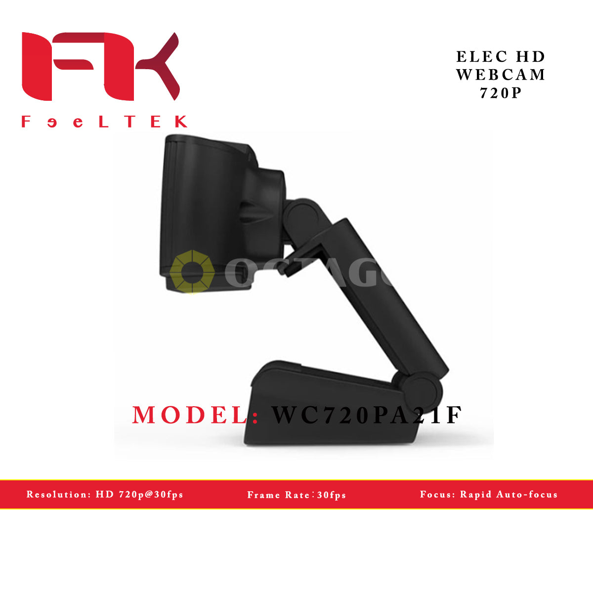 FEELTEK WC720PA21F ELEC HD WEBCAM 720P