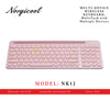 NORGICOOL NK12-PK WL/BT KEYBOARD MULTI-DEVICE PINK