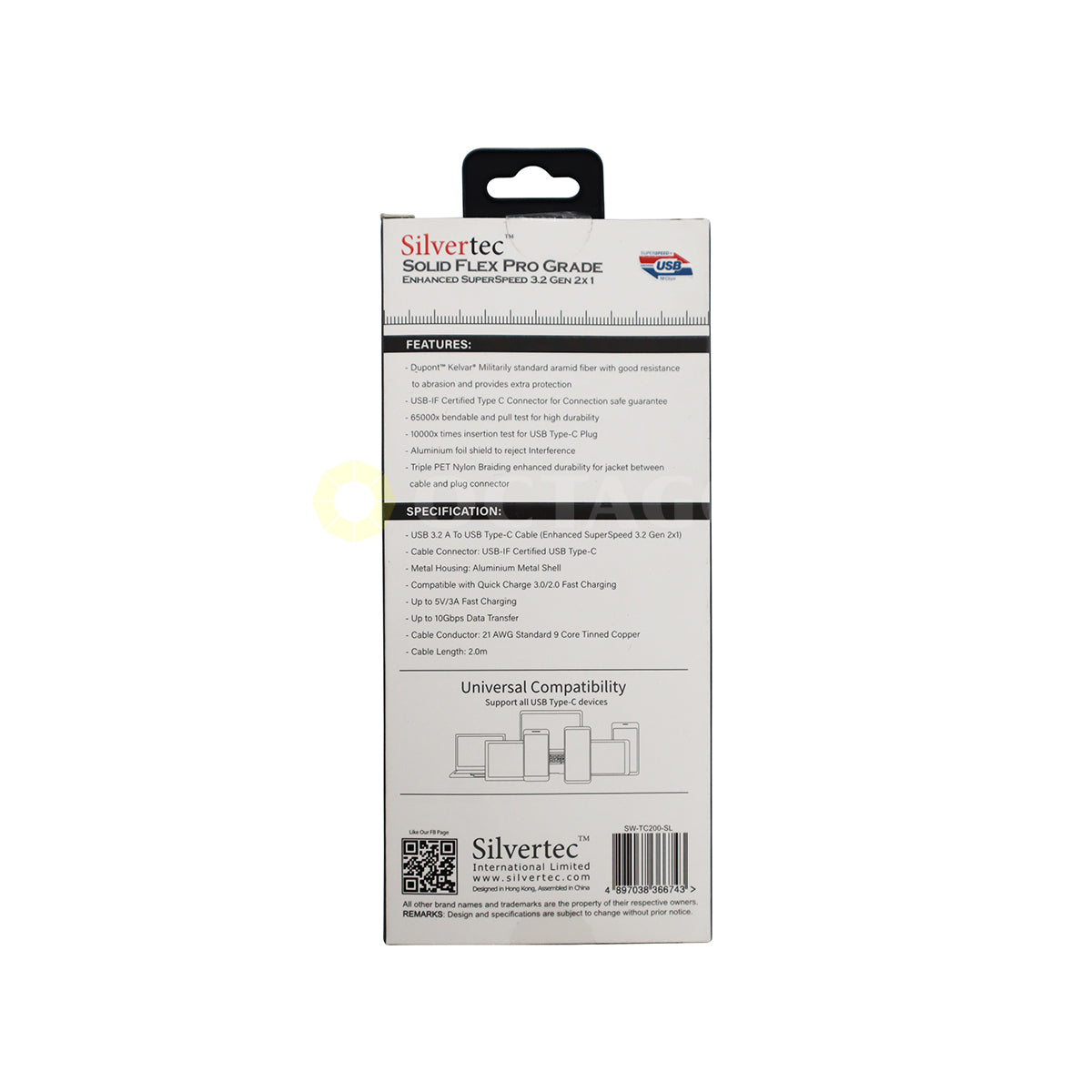 SILVERTEC SW-TC200- USB3.1