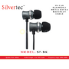 SILVERTEC S7-BK BLACK IN-EAR EARPHONE