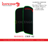 IMPERIO IMP-02-GR GREEN STITCHES GAMING MOUSE PAD 300X350X3MM