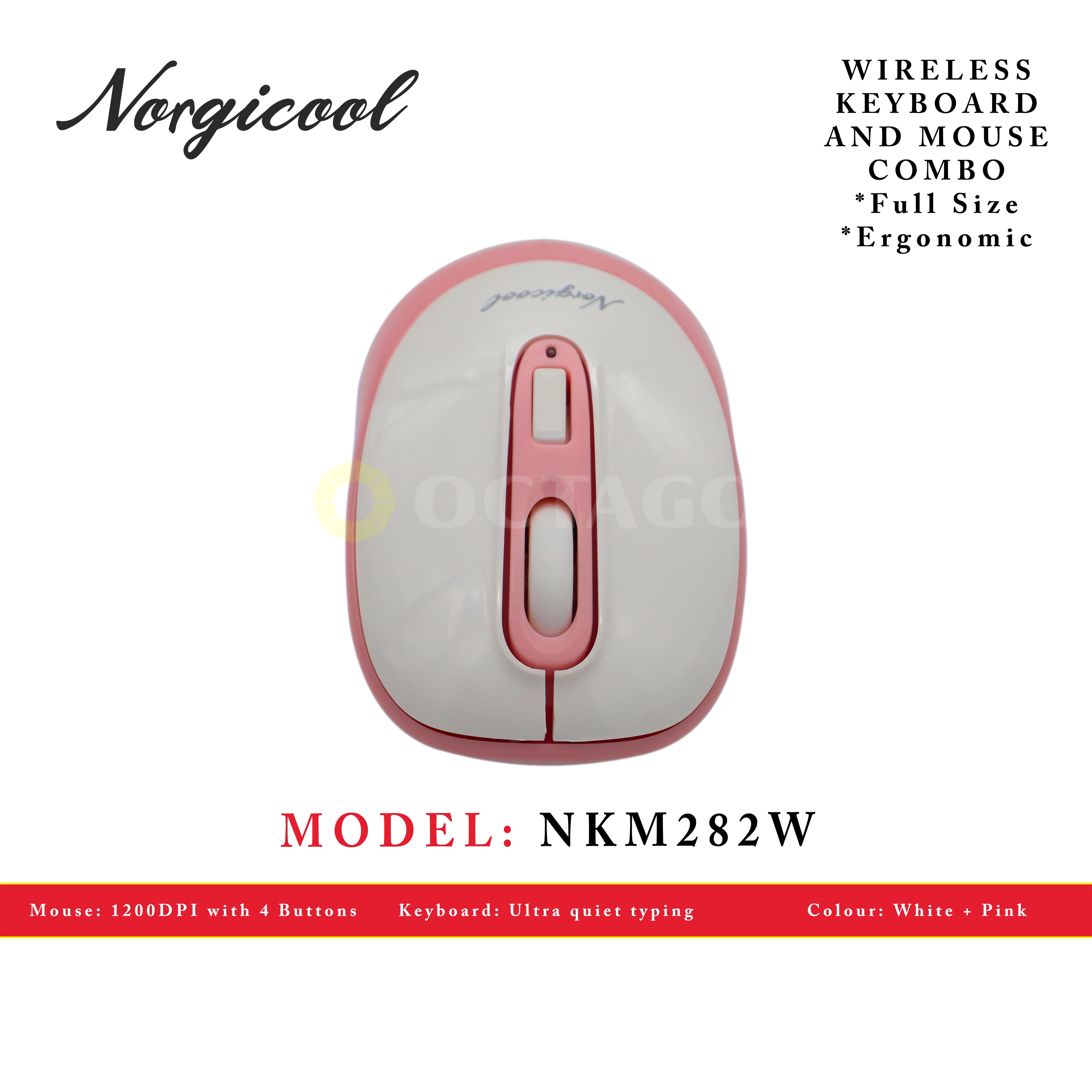 NORGICOOL NKM282W-PK COMBO WL KEYBOARD