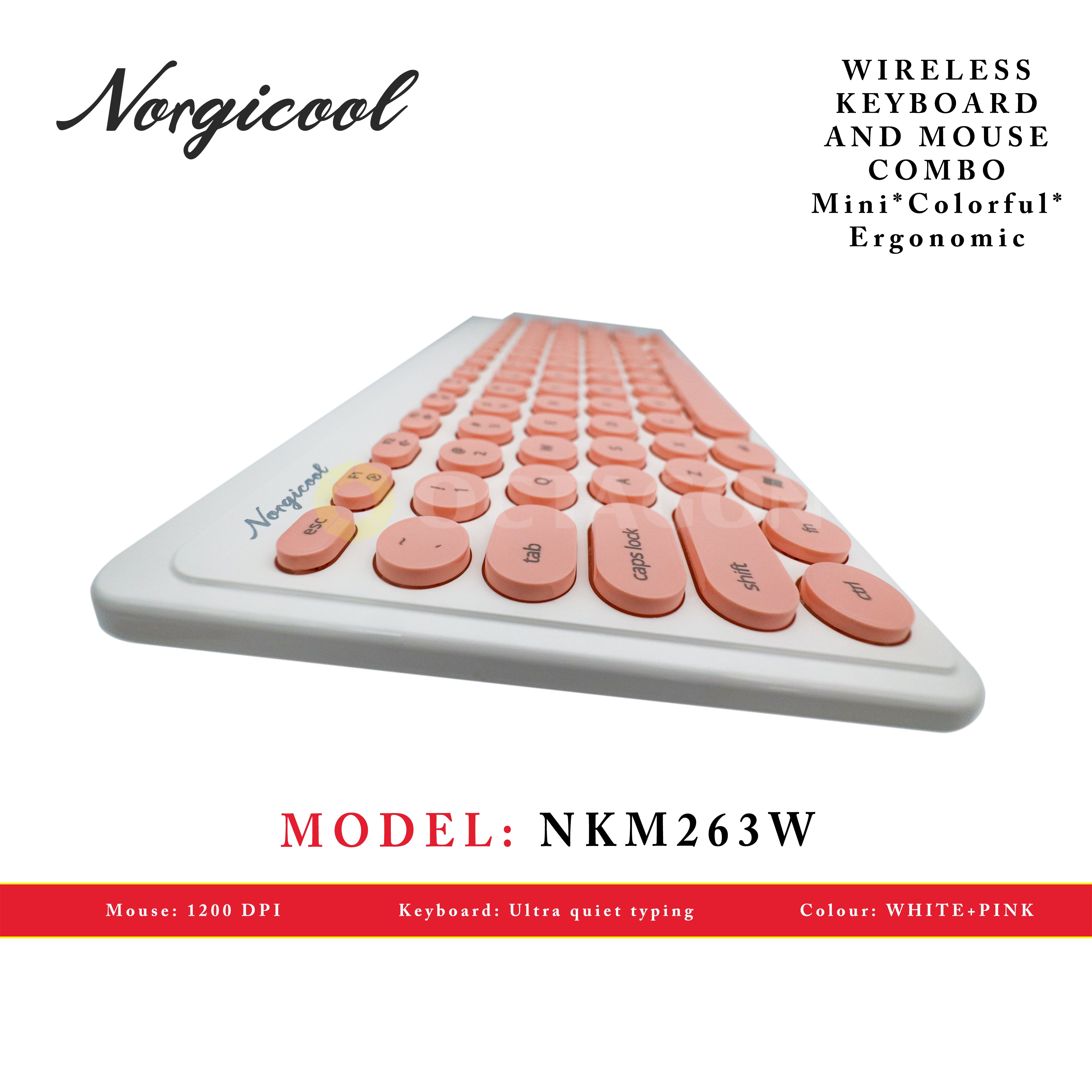NORGICOOL NKM263W-PK COMBO WL KEYBOARD