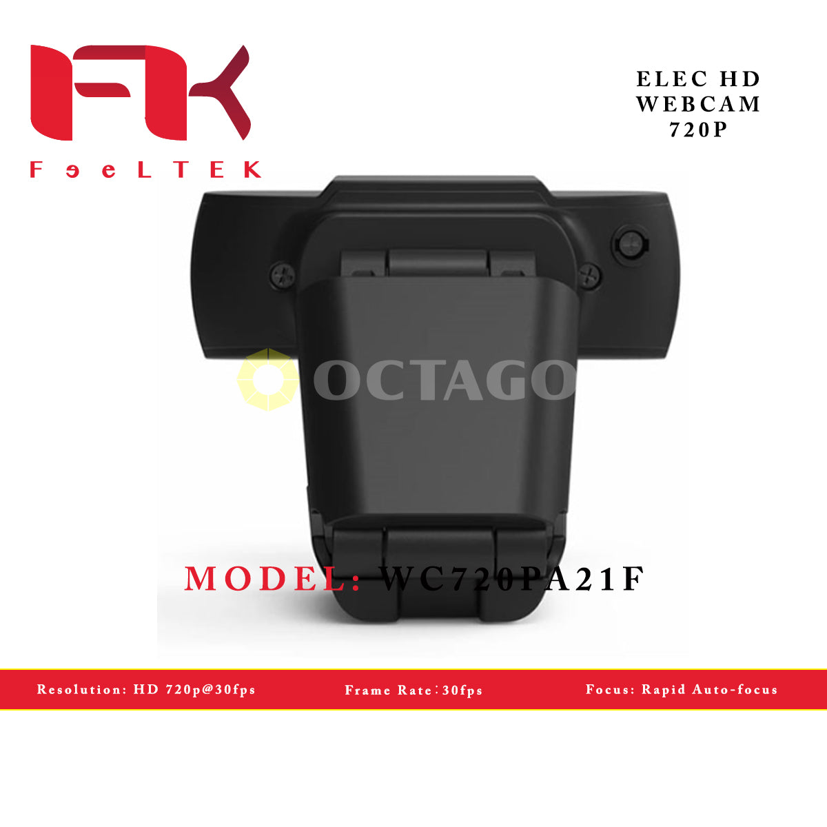 FEELTEK WC720PA21F ELEC HD WEBCAM 720P