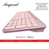 NORGICOOL NK12-PK WL/BT KEYBOARD MULTI-DEVICE PINK