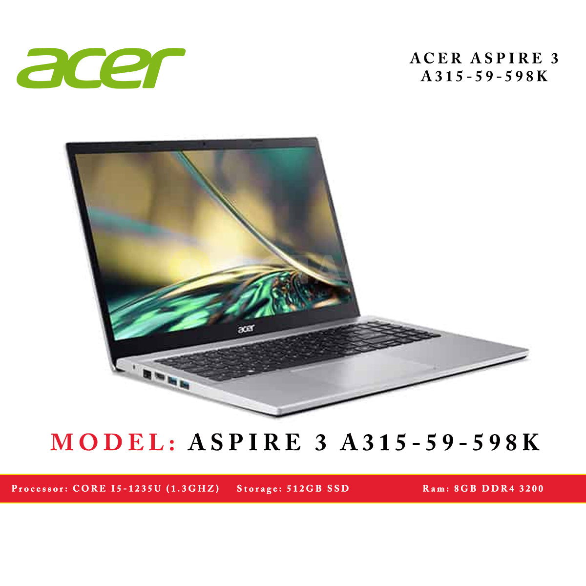 ACER ASPIRE 3 A315-59-598K/ CORE I5