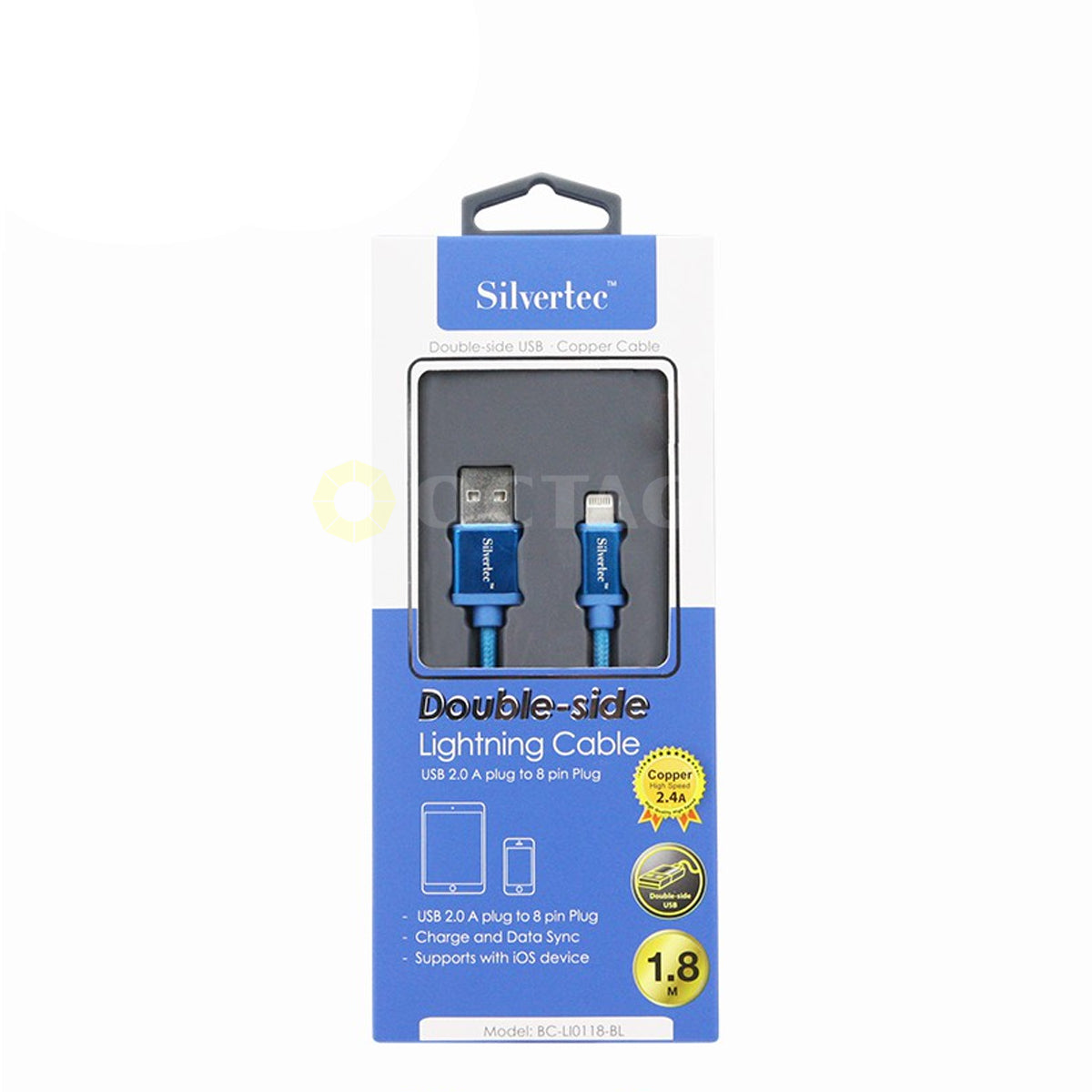 Silvertec BC-LI01 Lightning Double Side USB Cable