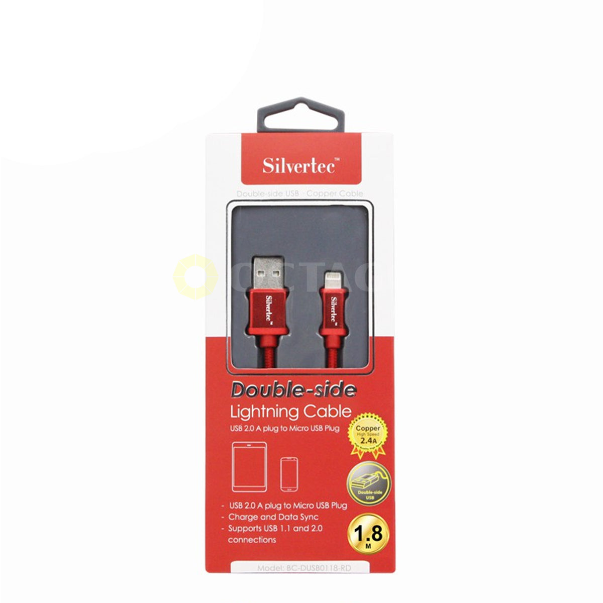 Silvertec BC-LI01 Lightning Double Side USB Cable