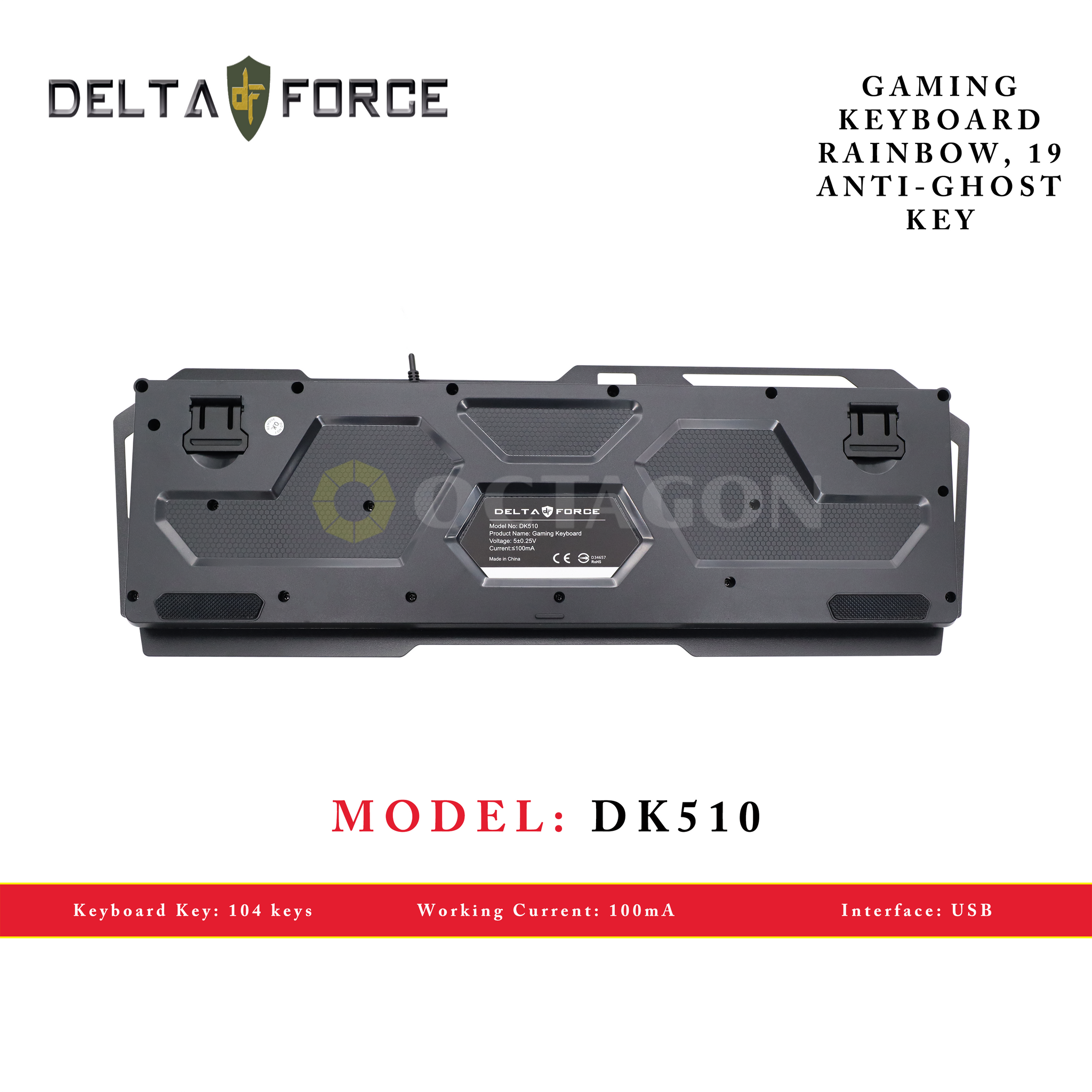 DELTA FORCE DK510 USB GAMING KEYBOARD