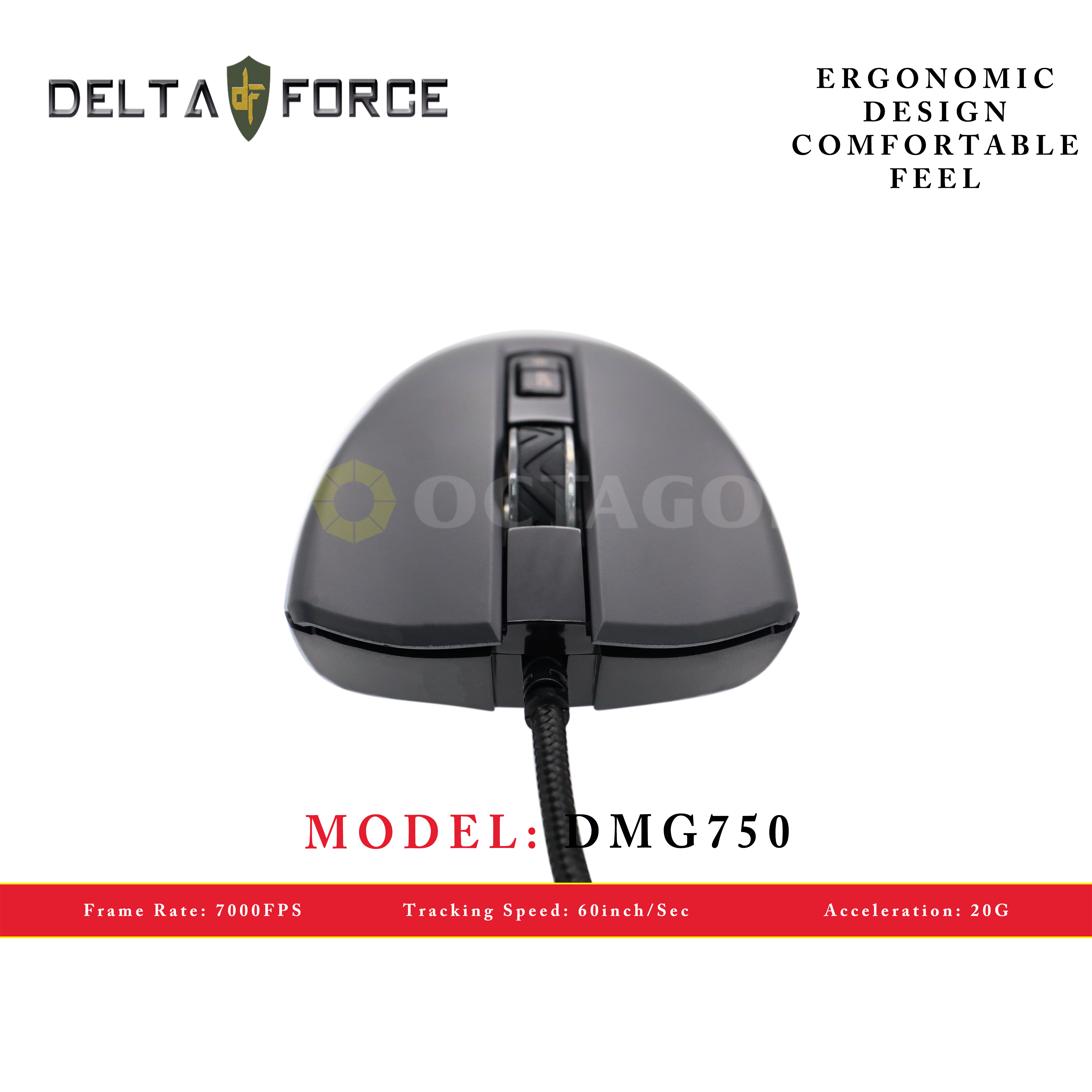 DELTA FORCE DGM750 USB GAMING MOUSE 7200