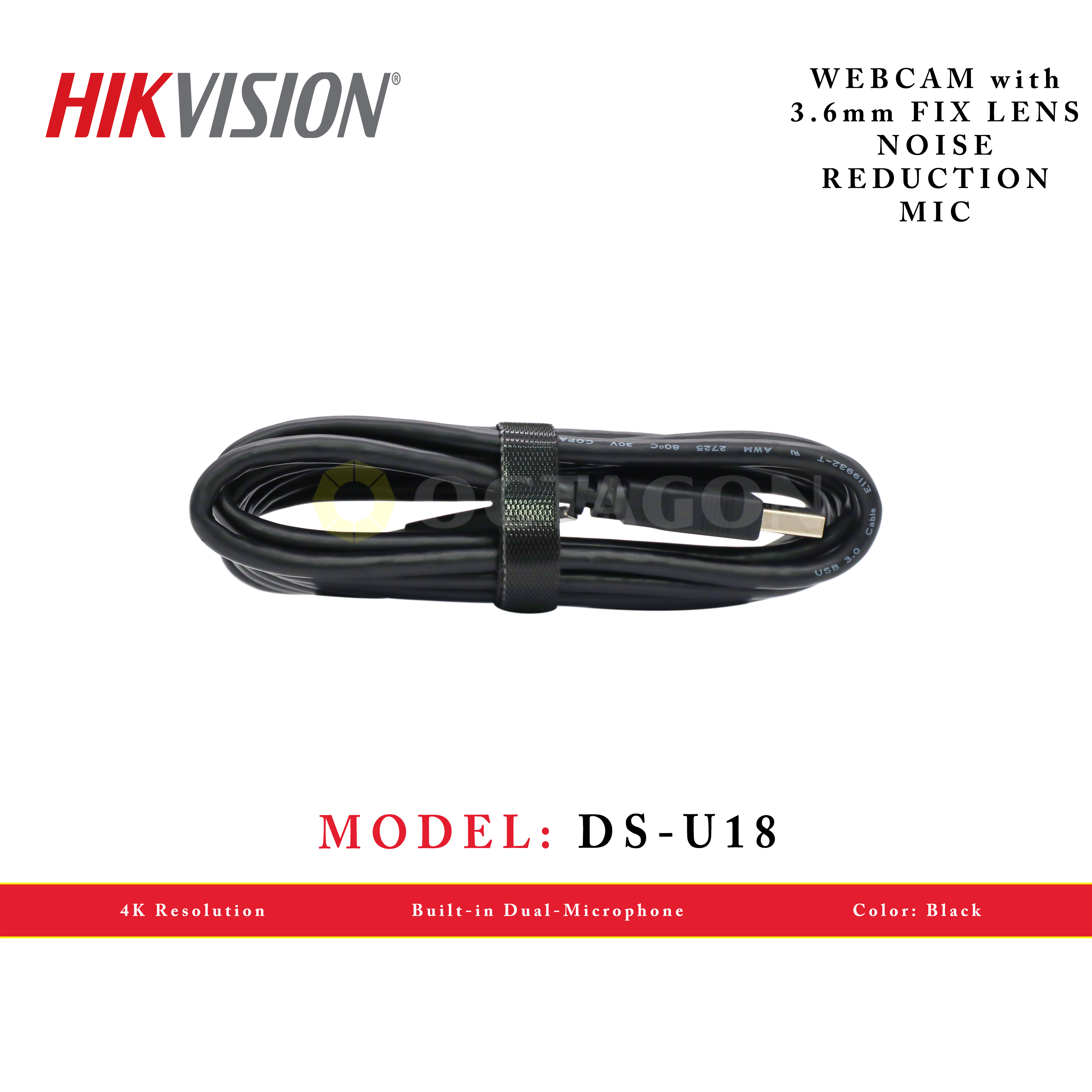 HIKVISION DS-U18 WEBCAM 4K 8MP CMOS 0.1