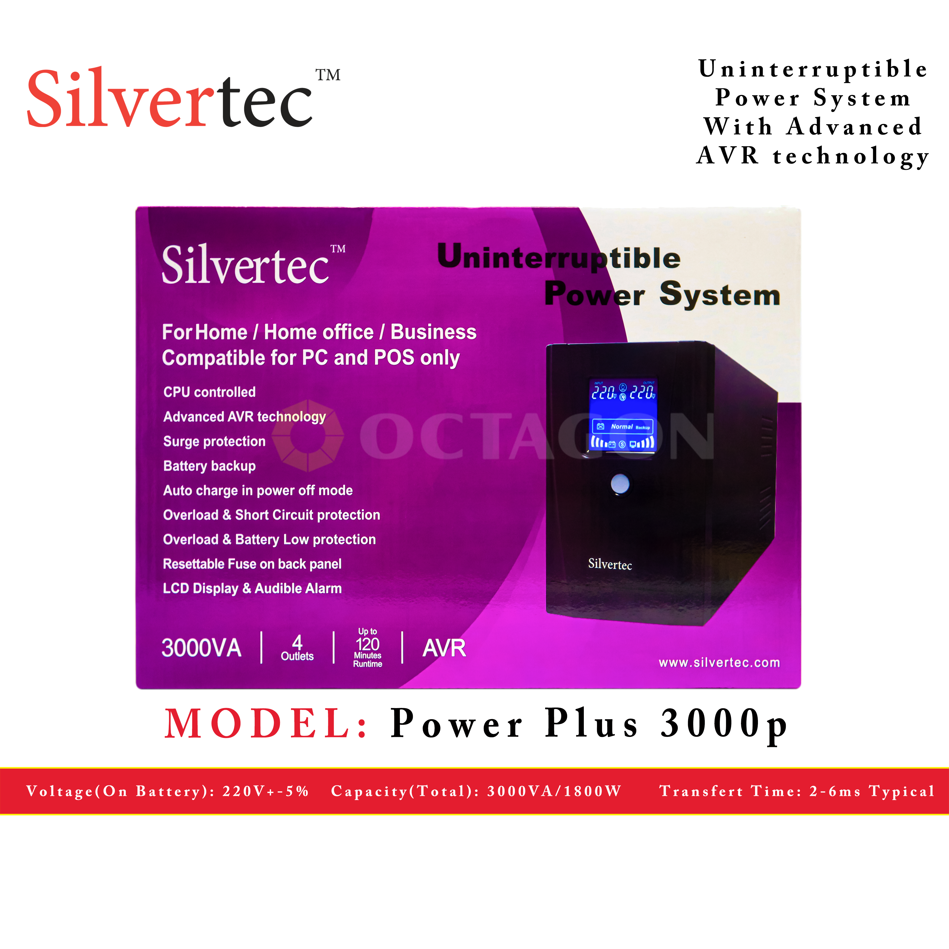 SILVERTEC POWERPLUS 3000PVA UPS
