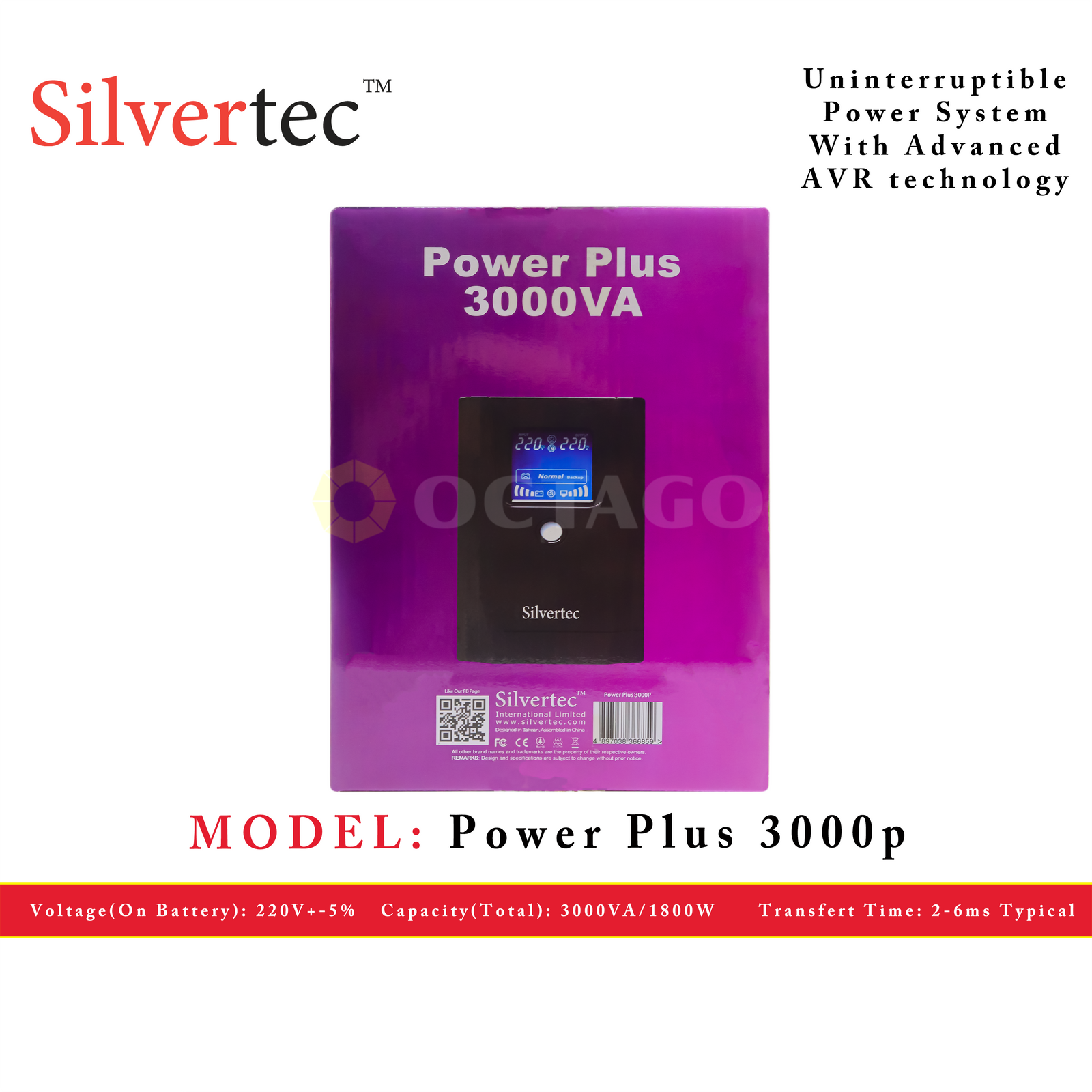 SILVERTEC POWERPLUS 3000PVA UPS