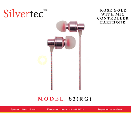 SILVERTEC S3(RG) ROSE GOLD W/ MIC CONT