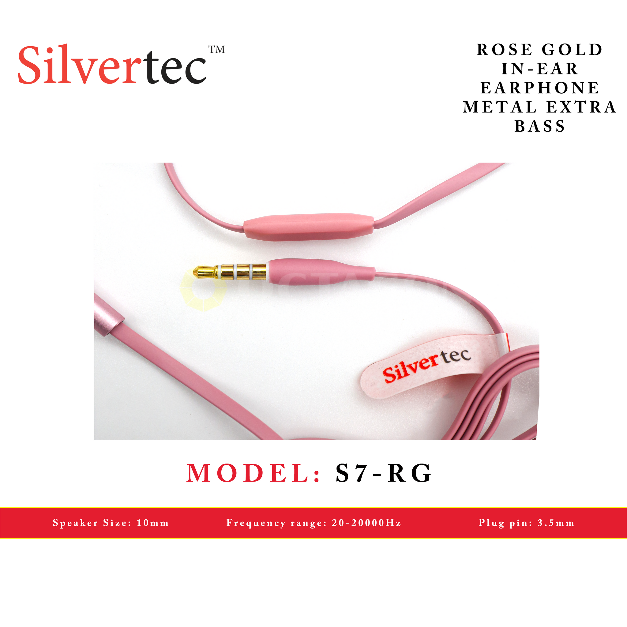 SILVERTEC S7-RG ROSE GOLD IN-EAR