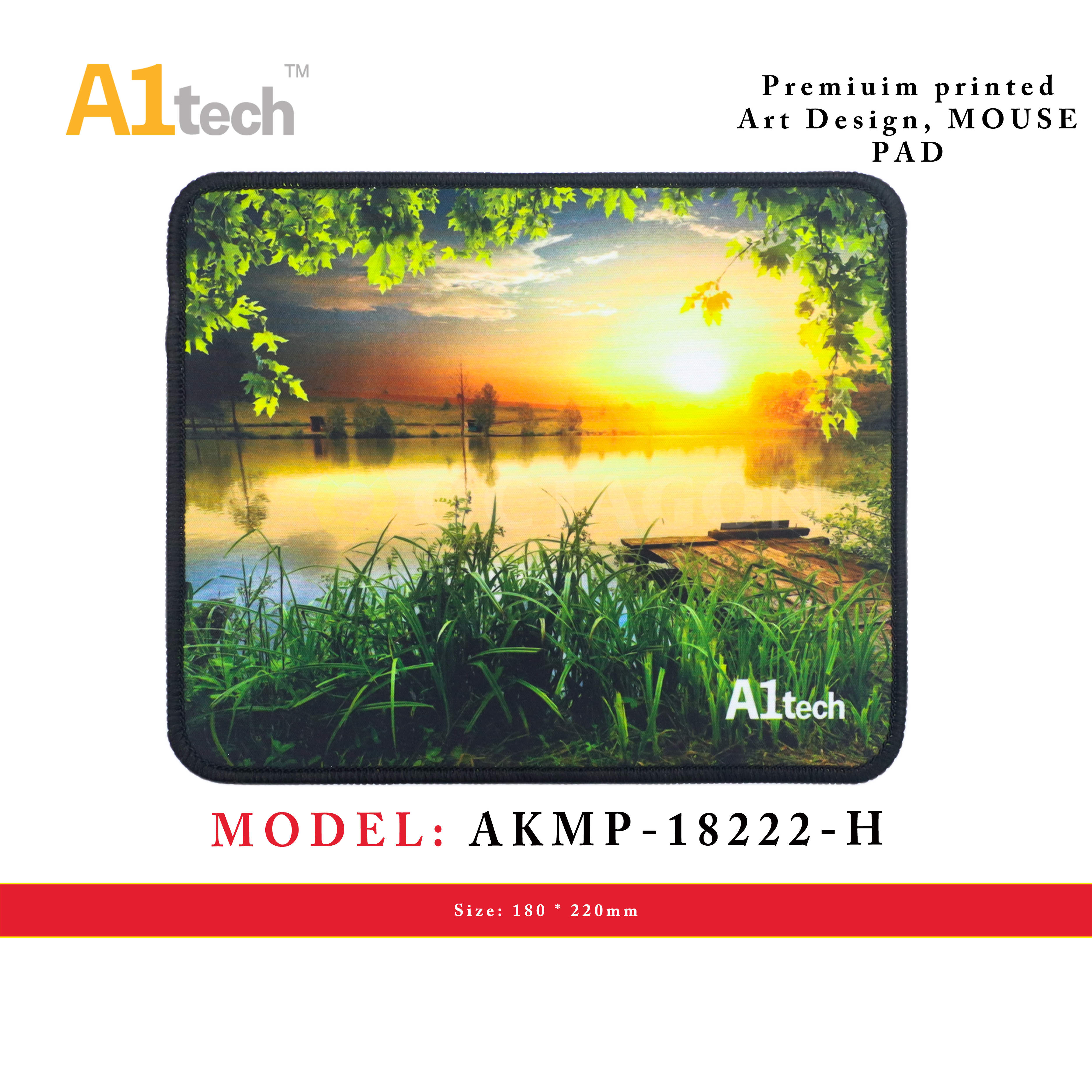 A1TECH AKMP-18222-H MOUSE PAD