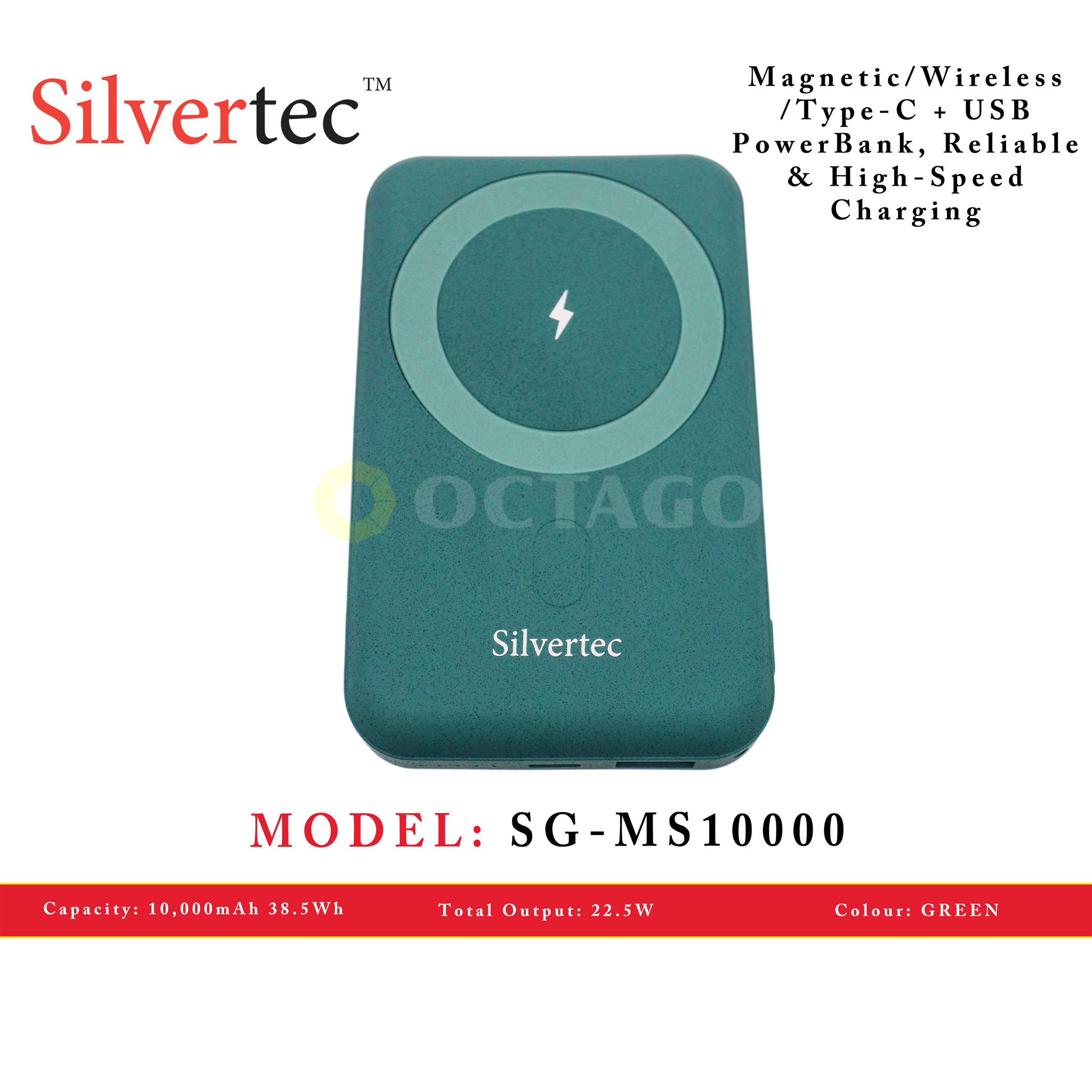 SILVERTEC SG-MS10000-GN10000MAH PD MAG