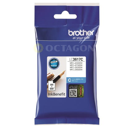 BROTHER LC-3617C CYAN INK CARTRIDGE