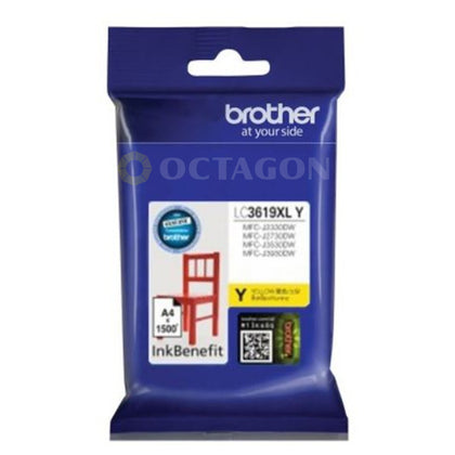 BROTHER LC-3619 YELLOW INK CARTRIDGE